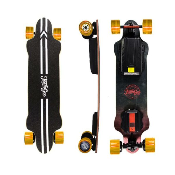 Teamgee H20 eboard with orange wheels