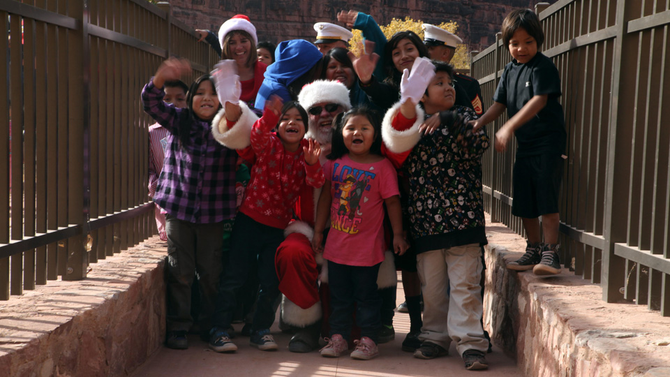 Children with Santa