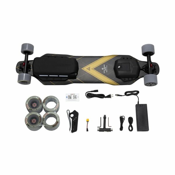 Backfire G3 Plus electric skateboard contents in box