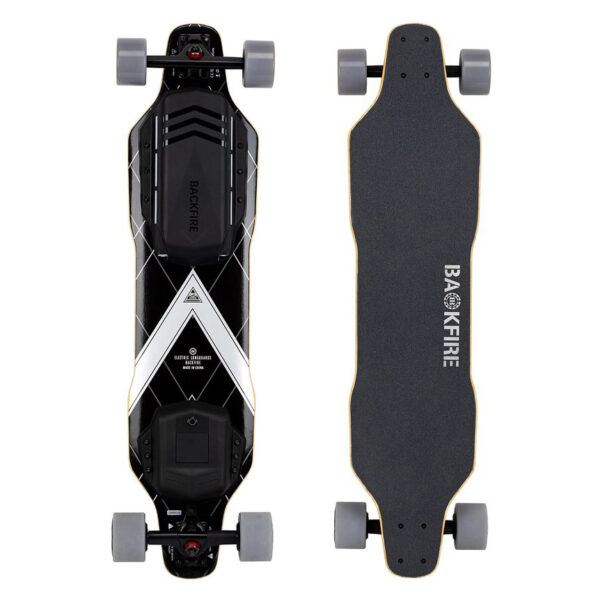 Backfire G3 electric skateboard top underneath