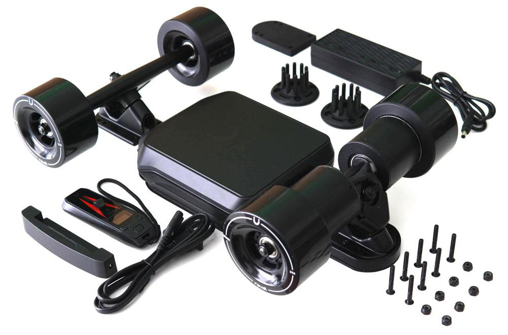 Revel Kit - Electric Skateboard Conversion Kit Contents