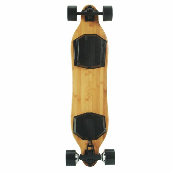 Yecoo X2 electric skateboard underneath deck