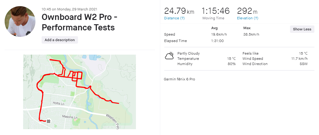 Ownboard W2 Pro Performance Test Results