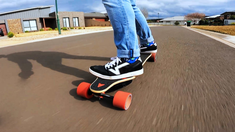 MEEPO Shuffle (V4) 620W x 2 Electric Skateboard - Black/Red for sale online