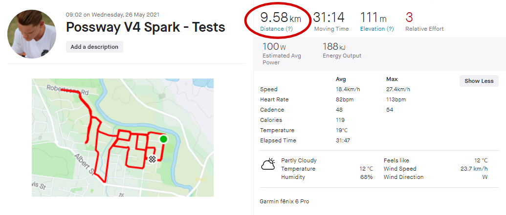 Range Test was 9.58km