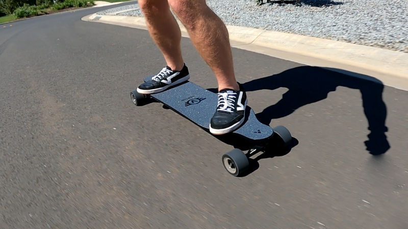 Riding the Vestar V3 Bamboo electric skateboard