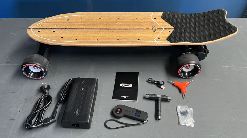  MEEPO Flow Electric Skateboard, Flexible Lean Oxygenated Wavy,  24 Miles Range,for Excellent Commuting Experience : Sports & Outdoors